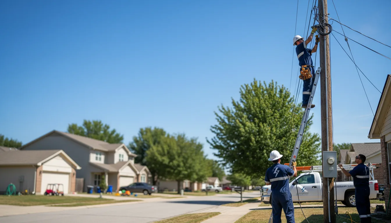 Residential electrician providing installation services in Brighton, TN
